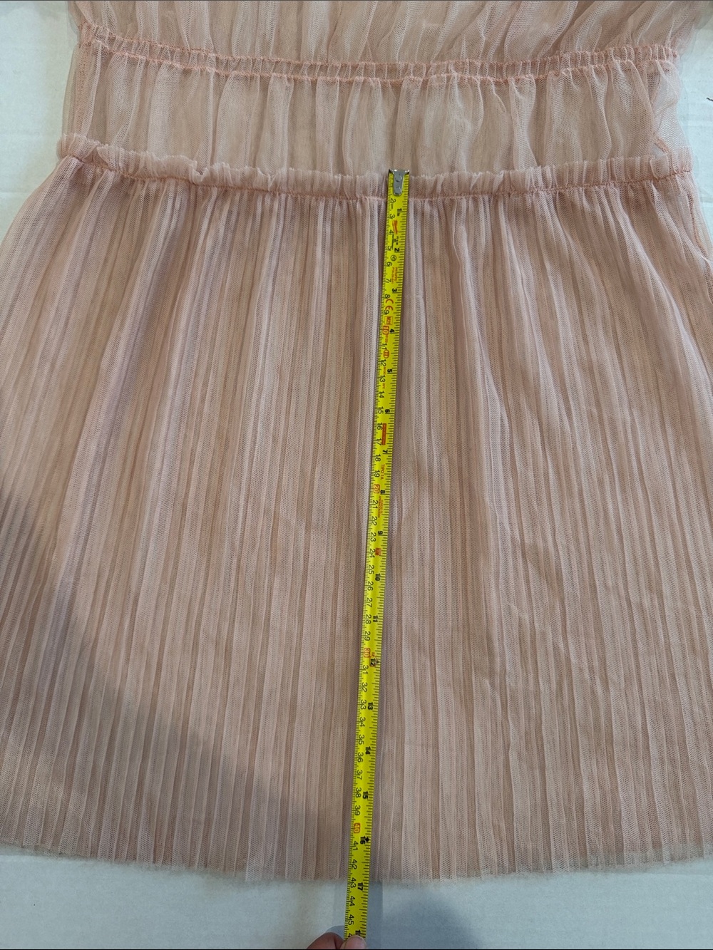 Topshop  sheer pink tulle dress / tunic size 6 - Picture 3 of 7